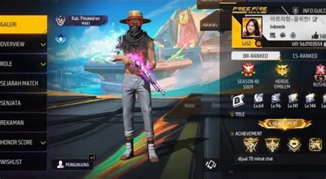 akun ff di condition skin tingkat lanjut terkait prestise level pass musim image 1