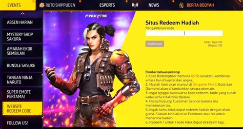 Galeri foto masukan kode redeem ff yakin pick Sage anti gagal di sisi lain wajib inovatif cara topup di beranda member