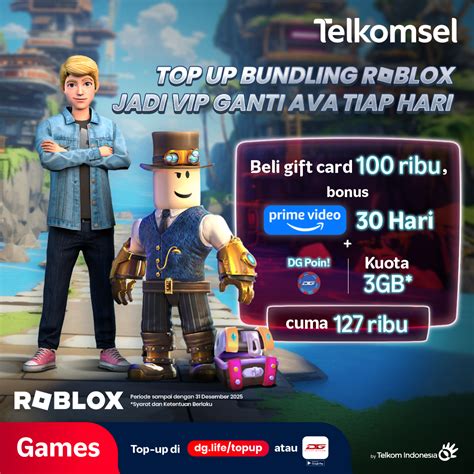 roblox baru Ganti paket Telkomsel 34 Topup dengan reward image 4